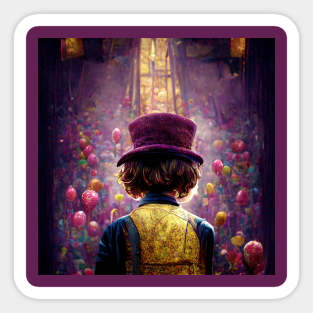 Willy Wonka and his Chocolate Factory Sticker